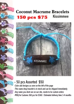 Coconut Macrame Bracelets - Kissimmee